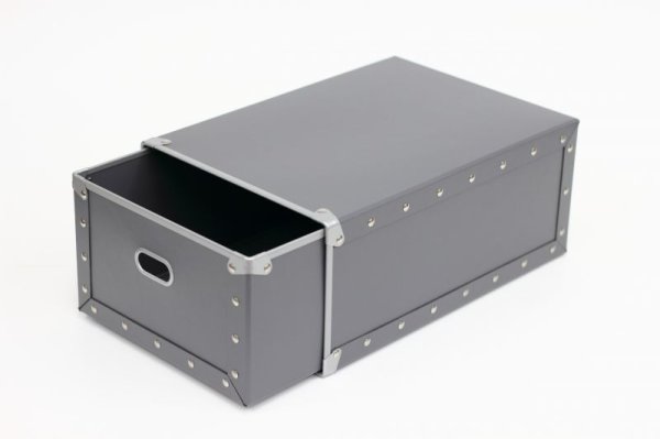 画像4: 硬質パルプボックス　引出式　グレー (4)