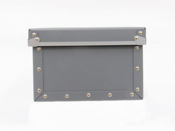 画像2: 硬質パルプボックス　フタ式　グレー (2)