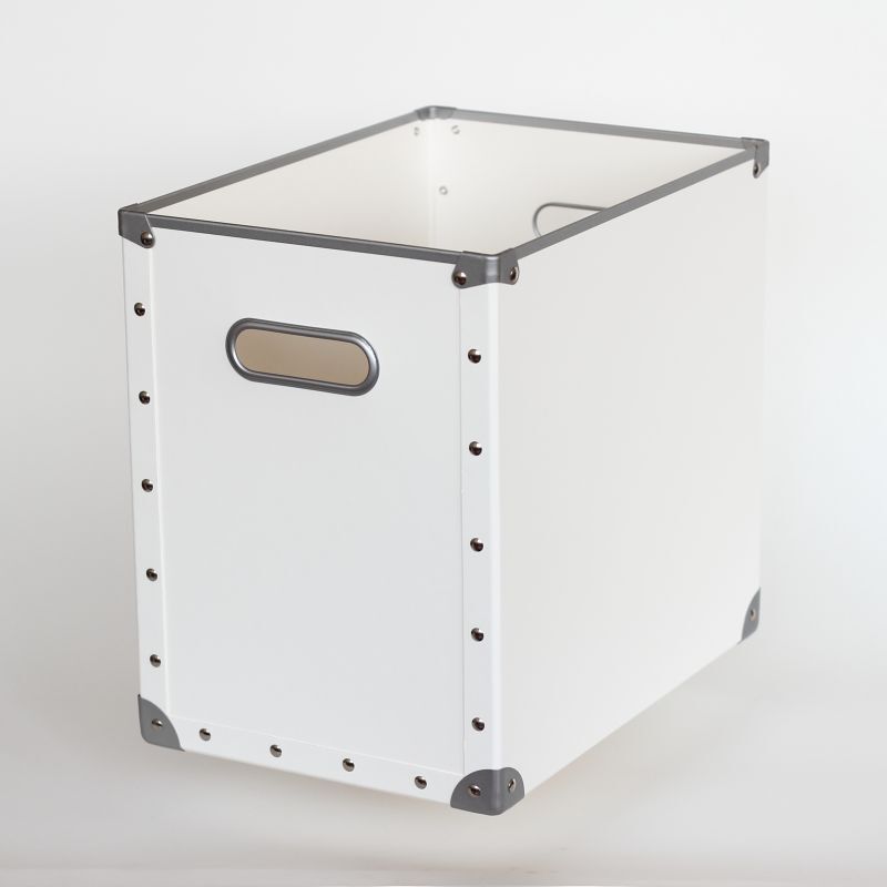 硬質パルプボックス フタ式大 ホワイト - 安達紙器工業株式会社